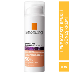 La Roche Posay - La Roche Posay Anthelios Pigment Correct Tinted Spf 50 50 ML Medium Orta Ton La Roche Posay - La Roche Posay Anthelios Pigment Correct Tinted Spf 50 50 ML Medium Orta Ton