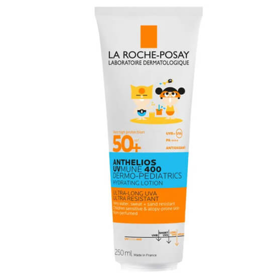 La Roche Posay Anthelios Dermo Pediatrics SPF 50 250 ml çocuk güneş koruyucu süt suya dayanıklı losyon termal su- 1