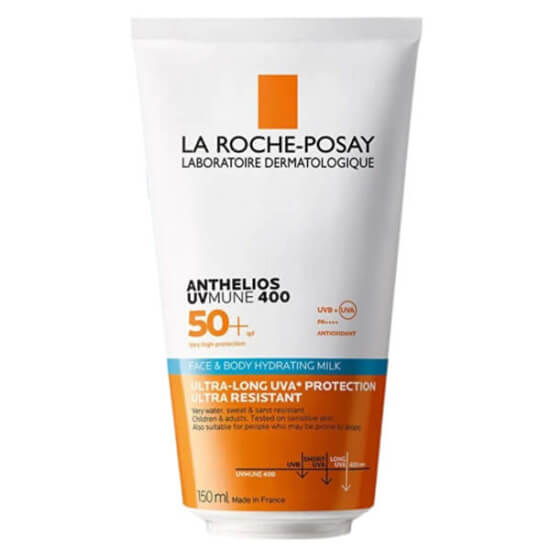 La Roche Posay Anthelios UVMune yüz vücut güneş kremi Hydrating Milk 150 ml yüksek koruma nemlendirici hafif doku- 1