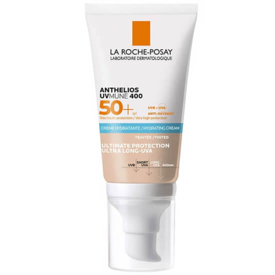 La Roche-Posay Anthelios UVMune Tinted SPF 50 50 ml renkli güneş kremi BB form, UVA UVB Infrared-A koruma- 1