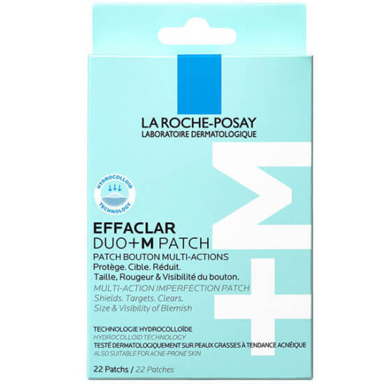 La Roche Posay Effaclar Duo M Patch 22 adet akne ve sivilce karşıtı bant, tekli sivilce görünümünü azaltmaya yardımcı- 1