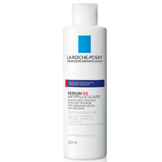 La Roche-Posay Kerium DS kepek karşıtı yoğun bakım şampuanı 200 ml şişe, saç temizliği ve günlük kullanım için nazik formül- 1