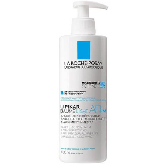 La Roche-Posay Lipikar Baume Light AP+M 400 ml pompalı vücut kremi niacinamide shea yağı termal su- 1