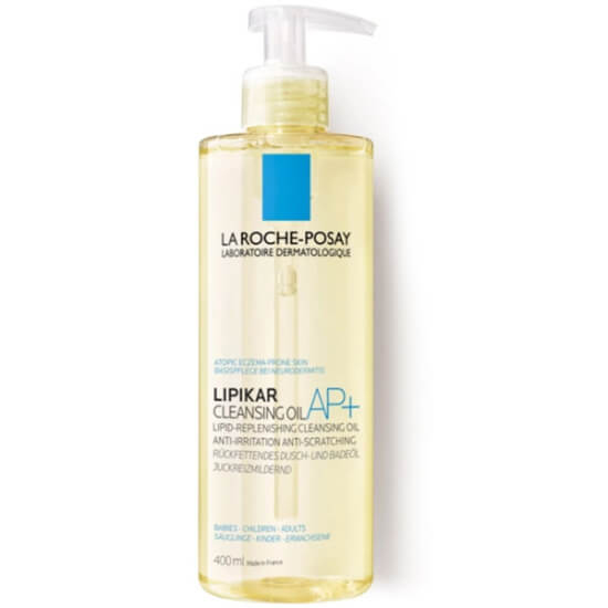 La Roche Posay Lipikar Cleansing Oil 400 ml vücut yıkama yağı, niacinamide ve shea yağı, çok kuru atopik ciltler- 1