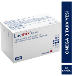 Assos Pharma - Lacmix 60 Kapsül Gıda Takviyesi Assos Pharma - Lacmix 60 Kapsül Gıda Takviyesi