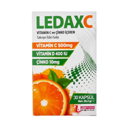 Ledaxc Vitamin C Vitamin D ve Çinko İçeren 30 Kapsül - Ledapharma 