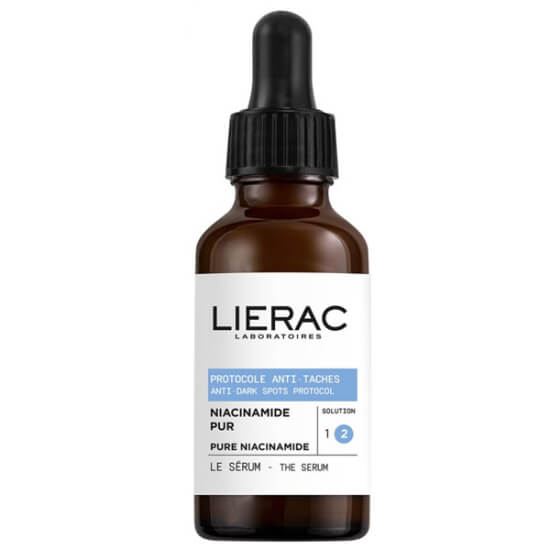 Lierac Protocole Anti Taches Niacinamide Pur yüz serumu 30 ml leke karşıtı bakım, şişe ve kutu ürün görseli- 1