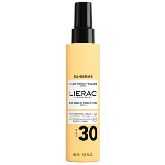 Lierac Sunissime The Melt In Sun Lotion SPF 30 150 ml hızlı emilen vücut güneş losyonu tüm cilt tipleri için- 1