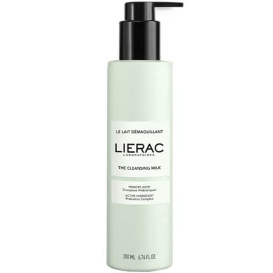 Lierac The Cleansing Milk 200 ml yüz temizleme sütü, %97 doğal vegan, deniz suyu algler prebiyotik kompleks, durulamasız- 1