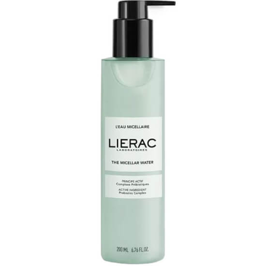 Lierac The Micellar Water 200 ml vegan misel su, yüz ve göz makyajını nazikçe temizler, prebiyotik kompleks içerir- 1