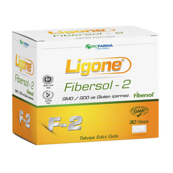 Ligone Fibersol 2 30 saşe suda çözünen toz, her saşe 5000 mg Fibersol-2 dirençli dekstrin, koruyucusuz- 1