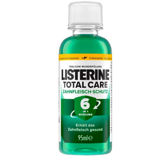 Listerine Total Care ağız gargarası 95 ml koruyucu bakım, ferah nefes, 6 etki, diş eti ve mine koruma- 1