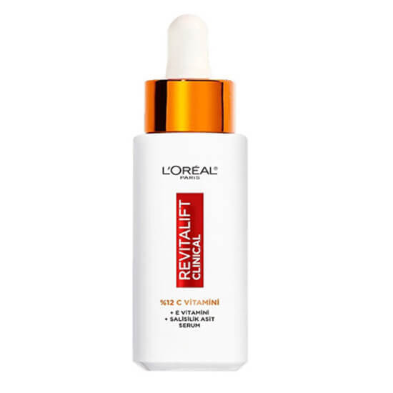 Loreal Paris Revitalift Clinical Saf C Vitamini aydınlatıcı yüz serumu 30 ml E vitamini ve salisilik asit içerikli- 1