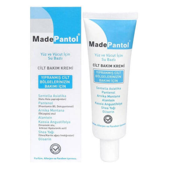 Madepantol su bazlı yoğun cilt bakım kremi 50 ml Sentella Asiatika Pantenol Arnika Alantoin Shea yağı gliserin- 1