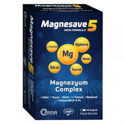Magnesave5 Magnezyum 60 Kapsül - Focus Pharma
