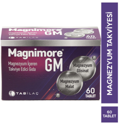 Tab İlaç - Magnimore Gm 60 Tablet Magnezyum Takviyesi Tab İlaç - Magnimore Gm 60 Tablet Magnezyum Takviyesi