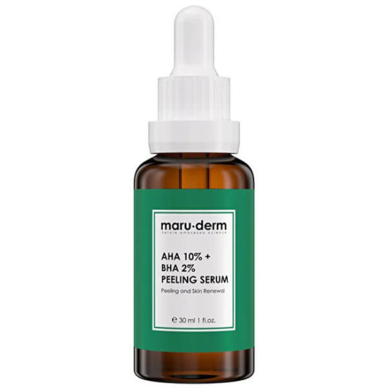  Maruderm AHA %10 + BHA %2 Leke Karşıtı ve Cilt Tonu Esitleyici Peeling Maske Cilt Bakım Serumu 30 ml - 1