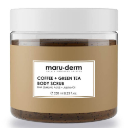 Maruderm Kahve Yesil Çay Özlü Vücut Peelingi BHA Jojoba Yagi 250 ml - Maruderm