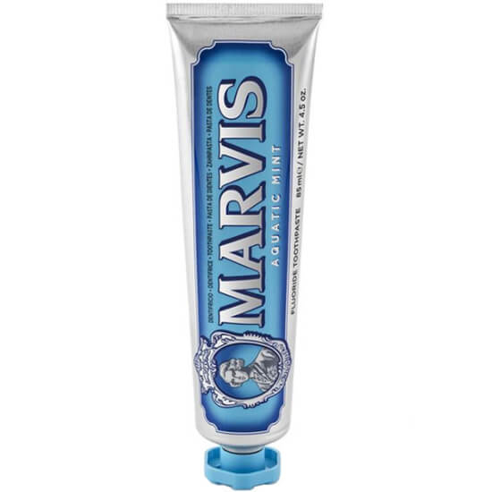 Marvis Aquatic Mint 85 ml diş macunu, ferah nane aromalı, doğal içerikli, derinlemesine temizlik, plak ve tartar önlemeye yardımcı- 1