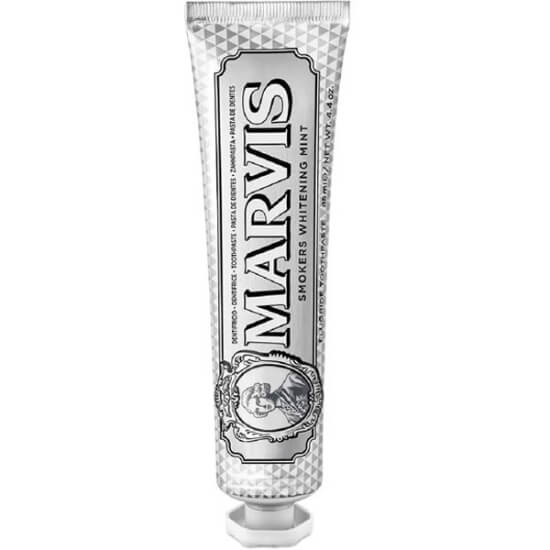 Marvis Smokers Whitening Mint 85 ml diş macunu, naneli, sigara kahve çay lekelerine karşı, leke karşıtı polimerli- 1