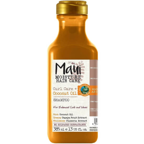 Maui Curl Care Coconut Oil Şampuan 385 ml %100 aloe vera ve hindistan cevizi yağı içeren bukleli saçlar için şampuan- 1