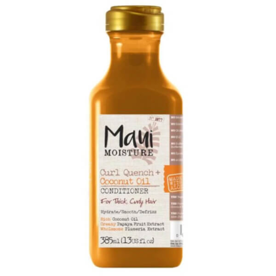 Maui Curl Care Coconut Oil saç kremi 385 ml bukleli saçlar için hindistan cevizi yağı papaya ve plumeria özü içerir- 1