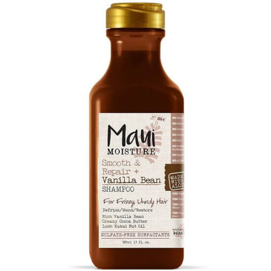 Maui Moisture Smoothing Vanilla Bean Şampuan 385 ml kıvırcık ve dalgalı saçlar için nemlendirici yumuşatıcı şampuan- 1
