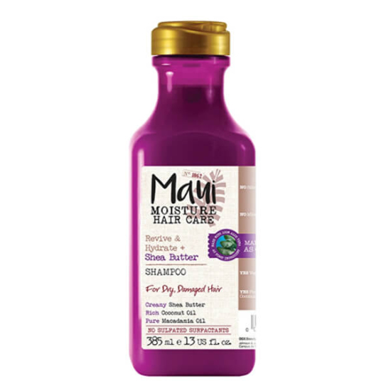 Maui Shea Butter Şampuan 385 ml nemlendirici şampuan shea yağı hindistancevizi ve macadamia yağı ile hasarlı saçı besler- 1