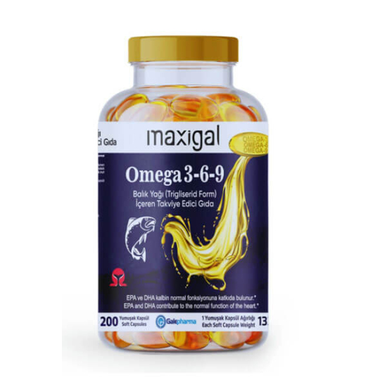  Maxigal Omega 3 6 9 200 Kapsül - 1