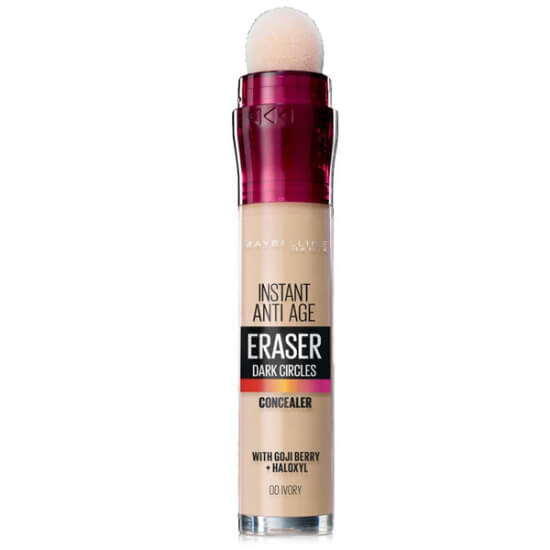 Maybelline Instant Age Rewind 00 Ivory likit kapatıcı sünger aplikatörlü nem destekli cilt tonunu eşitleyen concealer- 1