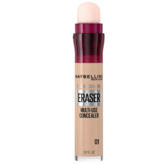 Maybelline Instant Age Rewind Kapatıcı 01 Light nem destekli aydınlatıcı concealer sünger aplikatörlü göz altı kapatıcı- 1