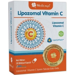 Medicago İlaç - Medicago Lipozomal Vitamin C 30 Kapsül Medicago İlaç - Medicago Lipozomal Vitamin C 30 Kapsül