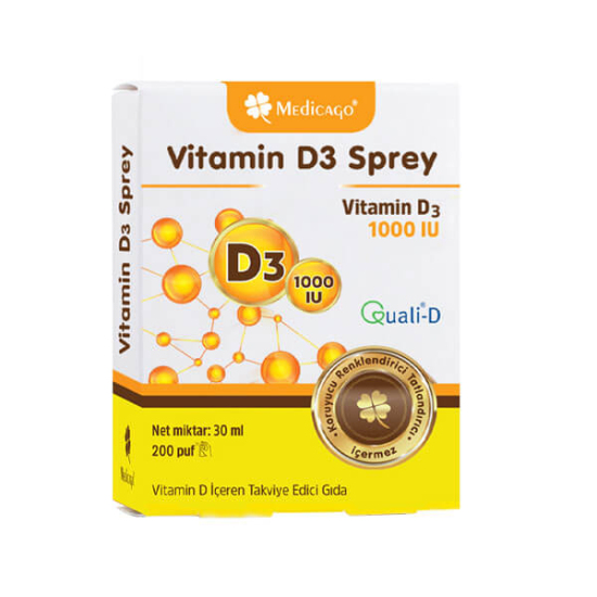  Medicago Vitamin D3 1000 IU Sprey 30 ml - 1