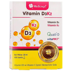 Medicago Vitamin D3 K2 Damla 20 ml - Medicago