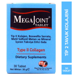 Mega Farma - Mega Joint Tip II Kolajen 30 Tablet Mega Farma - Mega Joint Tip II Kolajen 30 Tablet