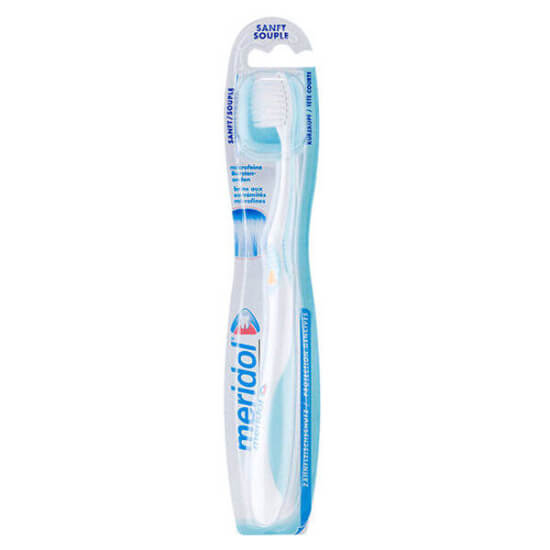 Meridol yumuşak diş fırçası micro fine uçlu esnek kıllar nazik bakım diş ve diş eti arındırma- 1