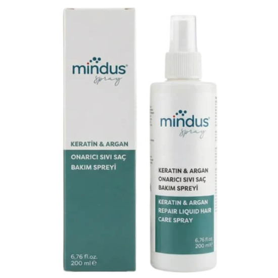  Mindus Keratin & Argan Onarıcı Sıvı Saç Spreyi 200 ml - 1