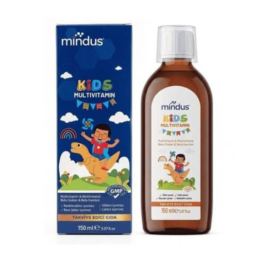  Mindus Kids Multivitamin Şurup 150 ml - 1