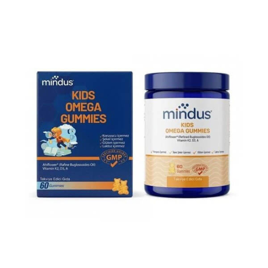  Mindus Kids Omega 60 Çiğneme Tableti - 1