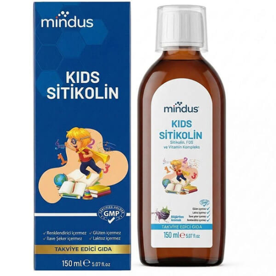  Mindus Kids Sitikolin Şurup 150 ml - 1