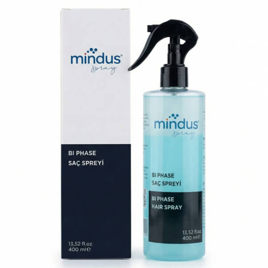  Mindus Kolay Tarama & Elektriklenme Önleyici Bi Phase Saç Spreyi 400 ml - 1