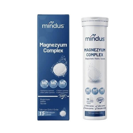  Mindus Magnezyum Complex 15 Efervesan Tablet - 1