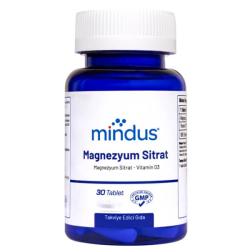 Mindus Magnezyum Sitrat Vitamin D3 30 Tablet - Mindus