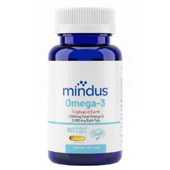  Mindus Omega-3 60 Softgel Kapsül - 1