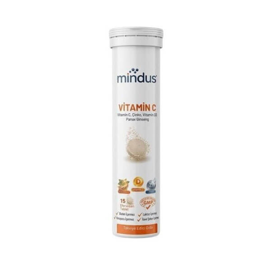  Mindus Vitamin C 15 Efervesan Tablet - 1