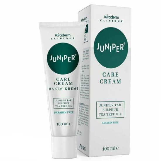 Miraderm Clinique Juniper bakım kremi 100 ml kükürtlü krem, günlük cilt bakımı için nemlendirici yüz kremi kutu- 1