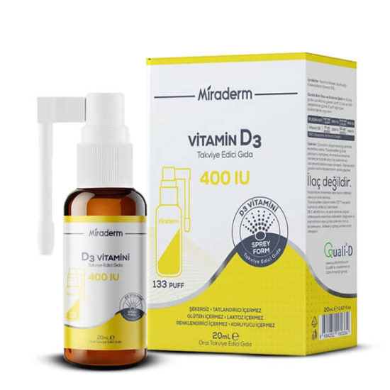  Miraderm D3 400 IU Sprey 20 ml - 1