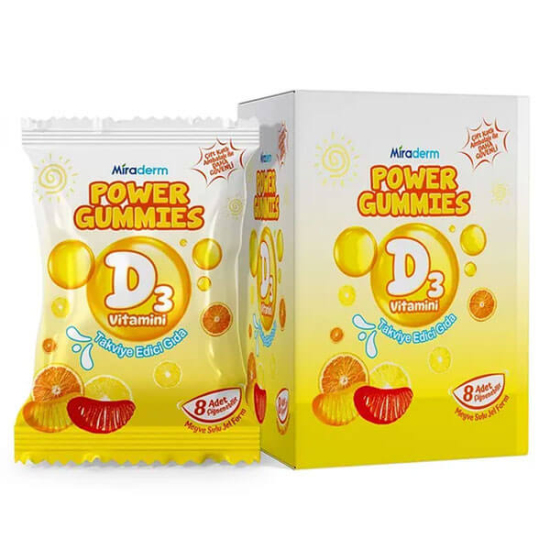  Miraderm D3 Vitamin Gummies 64 Jel - 1