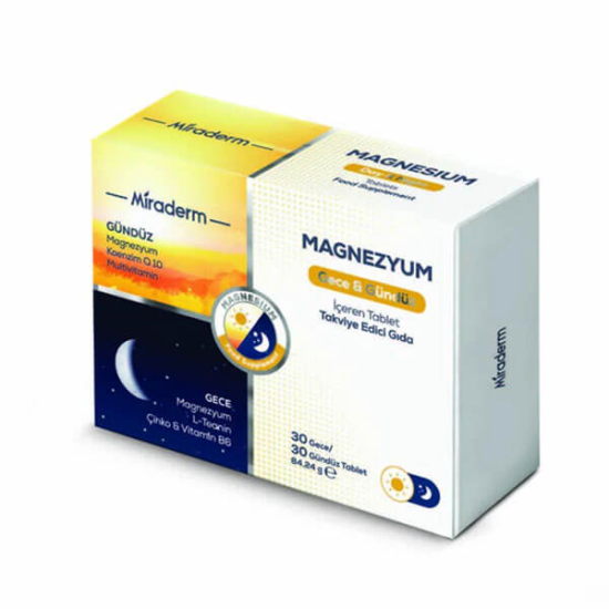  Miraderm Magnezyum Gece & Gündüz 60 Tablet - 1