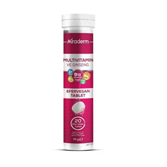  Miraderm Multivitamin Ginseng Efervesan 20 Tablet - 1